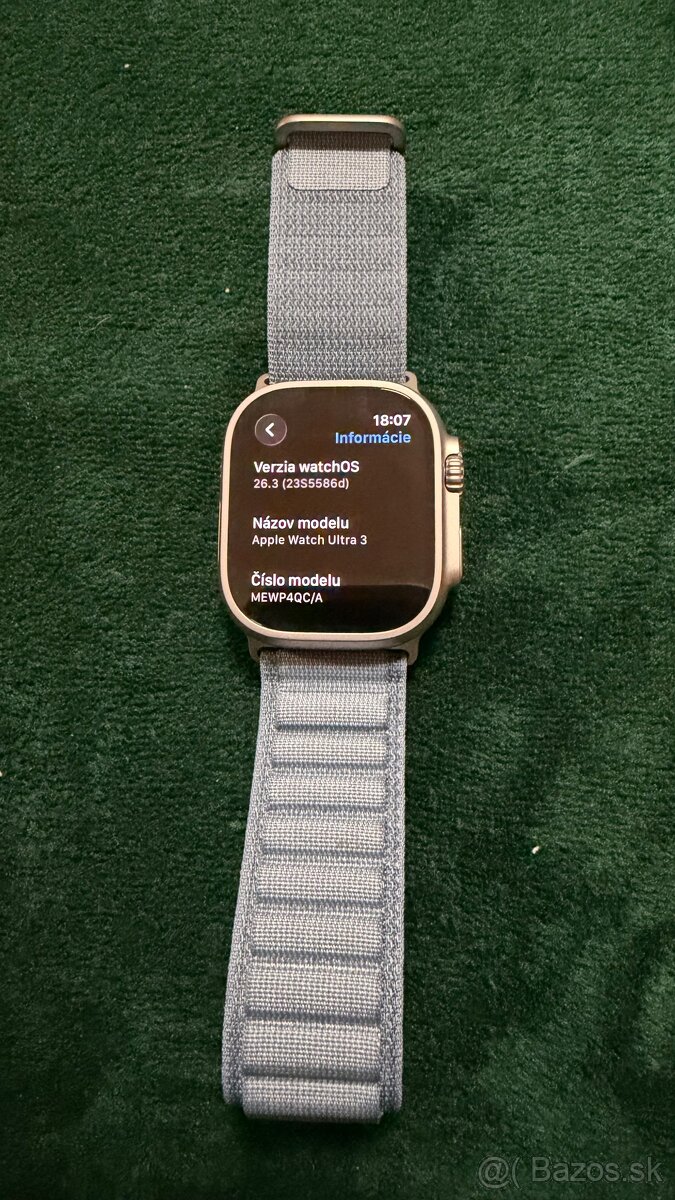Apple watch ultra 3 prírodný titán - 3