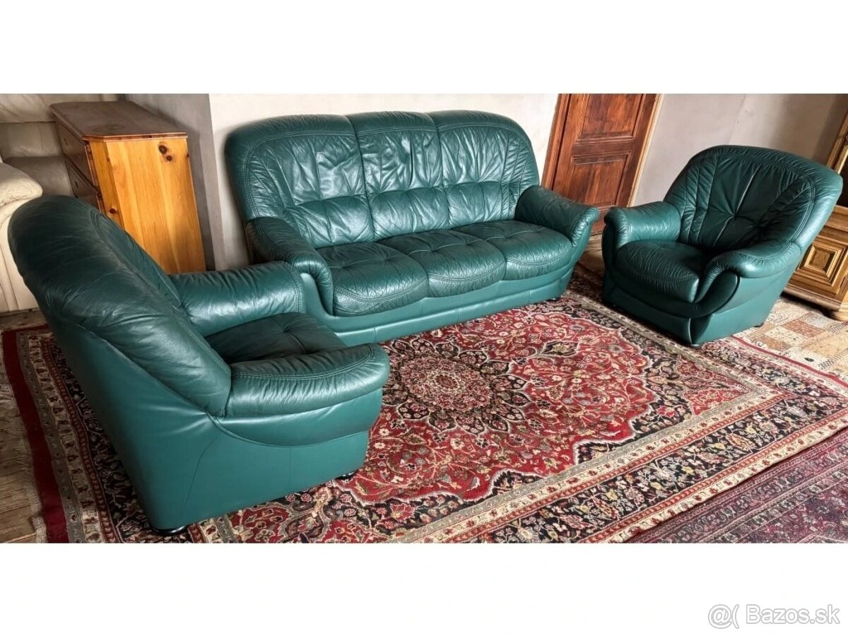 Luxusní kožená sedací souprava 3+1+1, 2999 - 3