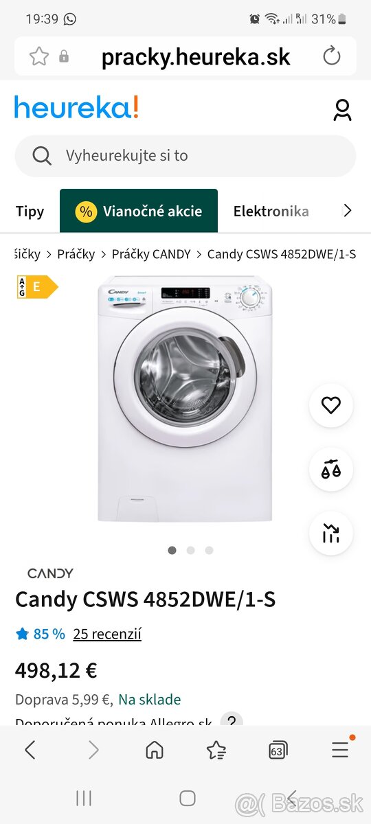 Candy Smart práčka so sušičkou - 3