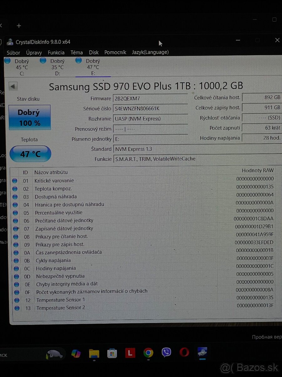 TOP STAV Samsung 970 EVO Plus 1TB (Iba 28 hodín) - 3