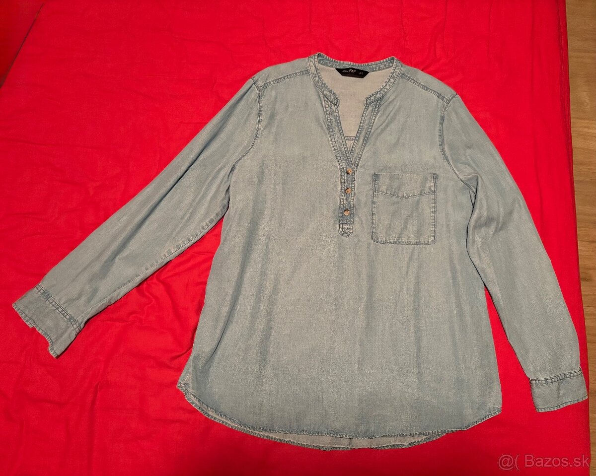 Riflová košeľa F&F 42 - 3