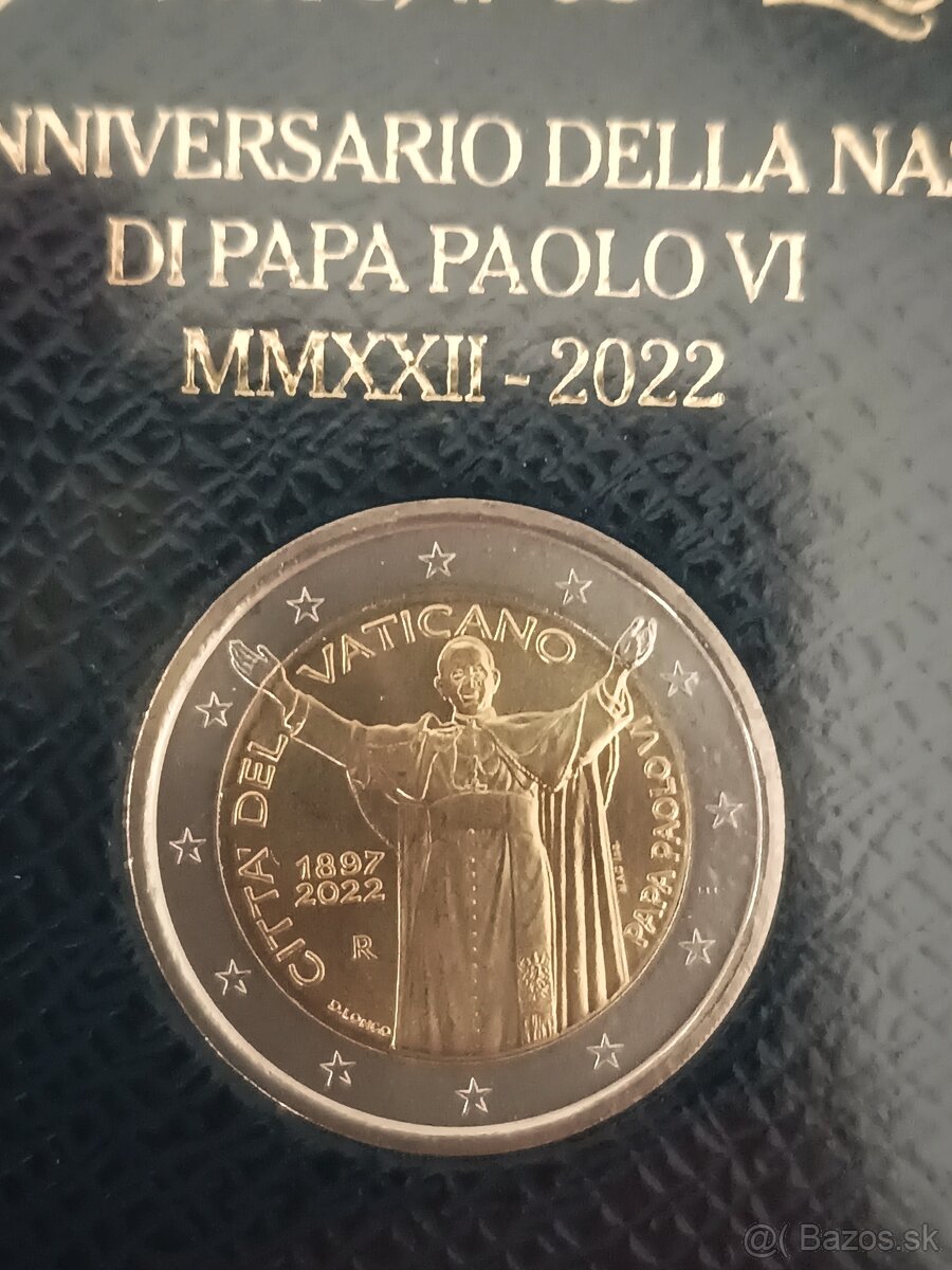 Vatikán 2022 Paul VI 2€ euro - 3