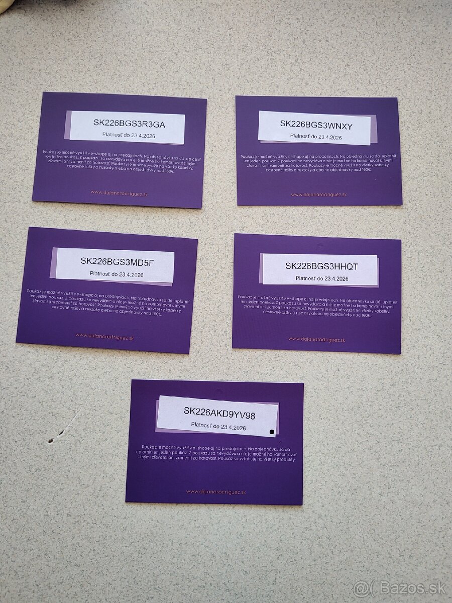 Poukážky Dajana Rodriguez - 3