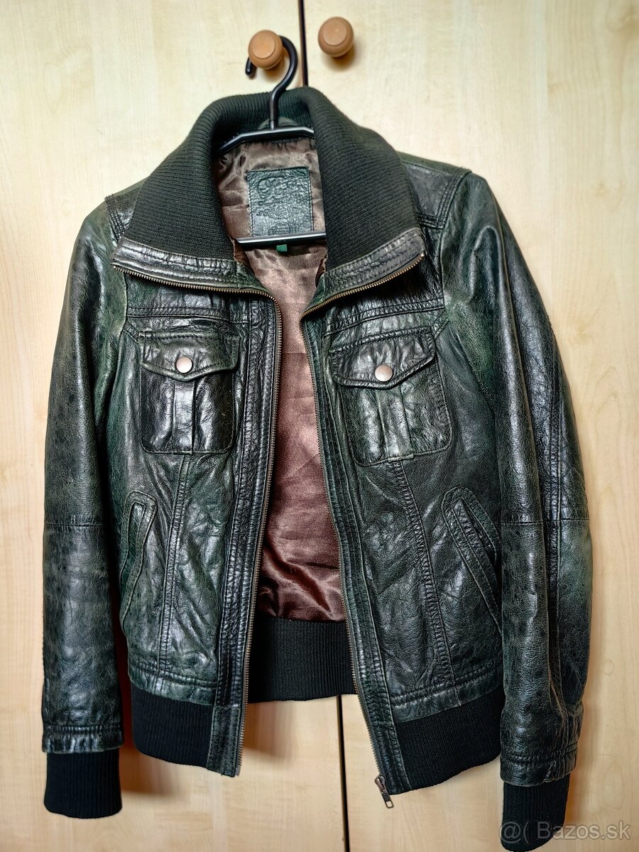 Dámska kožená bunda S - 3