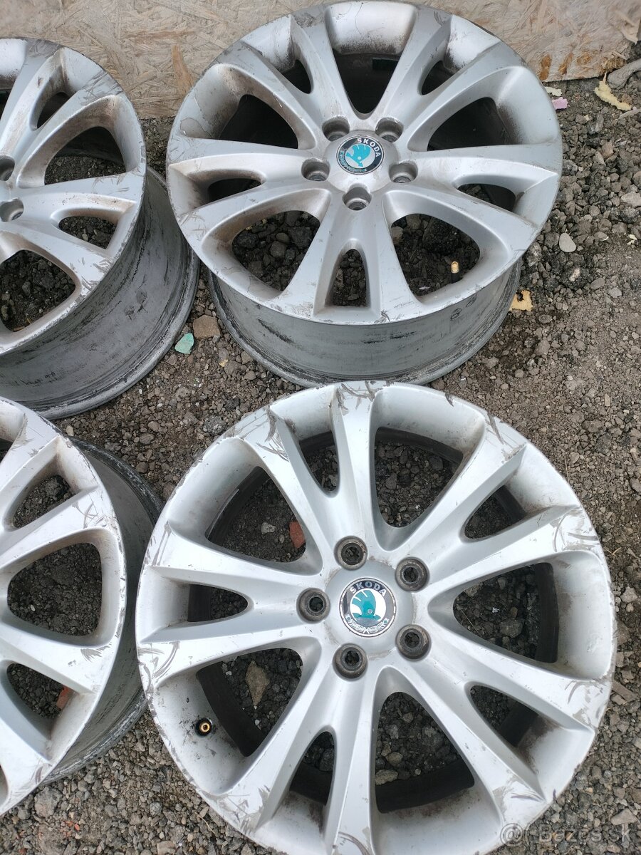 4ks elektróny orig. Škoda 5x112 r17 - 3