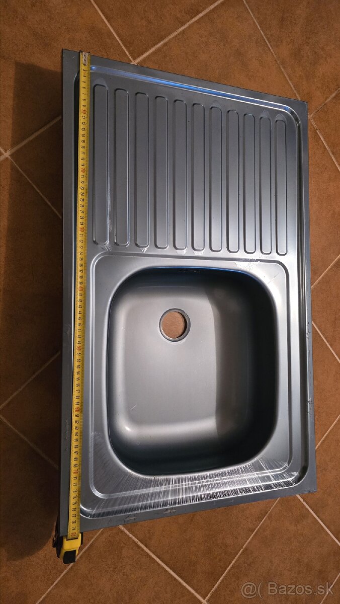 Nerezový drez 80x50 cm - 3