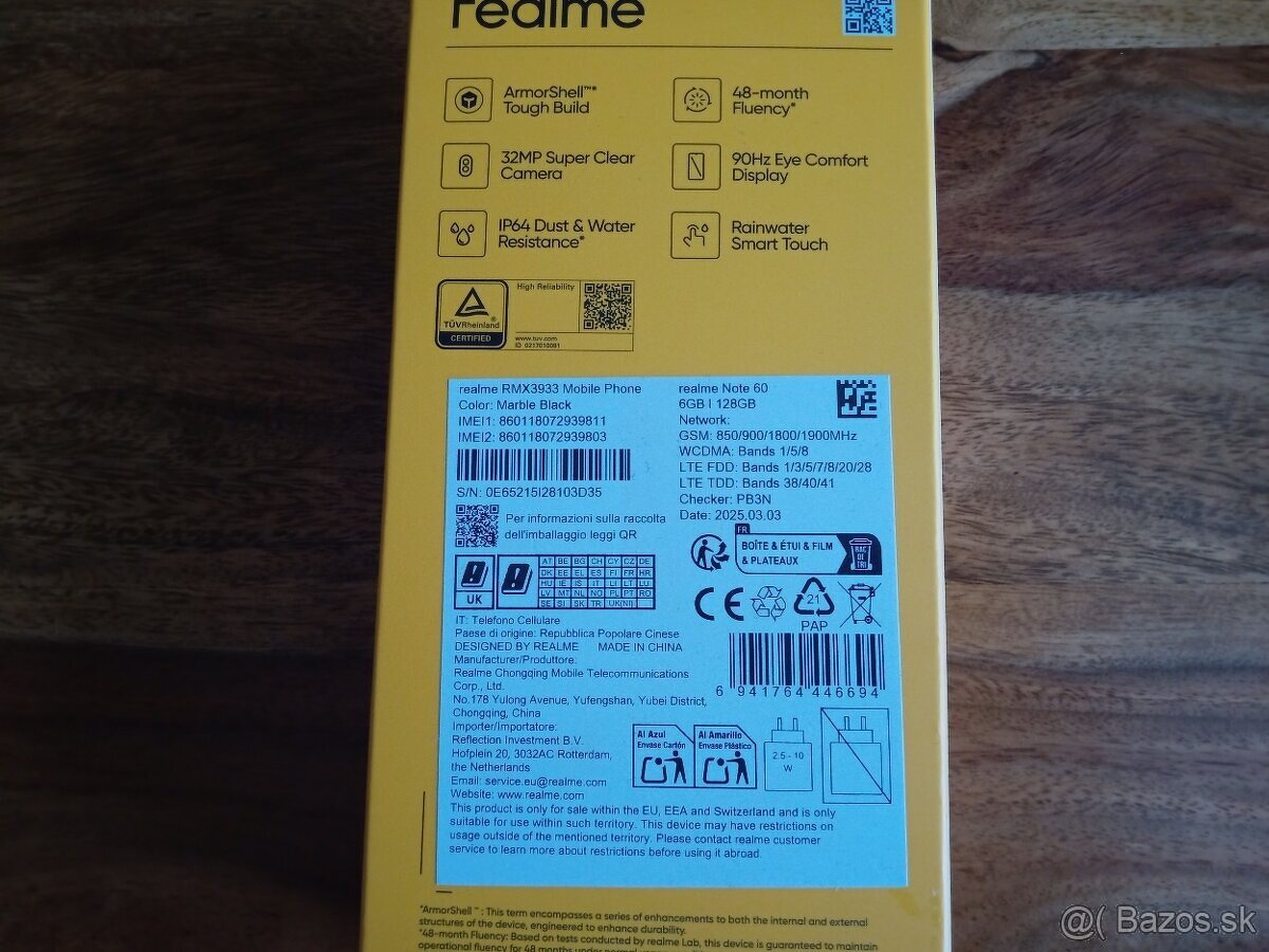 Predám Nový Realme Note 60 6GB/128GB - 3