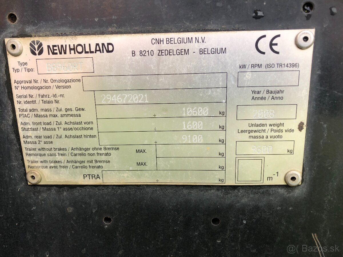 Lis New Holland BB960RT - 3