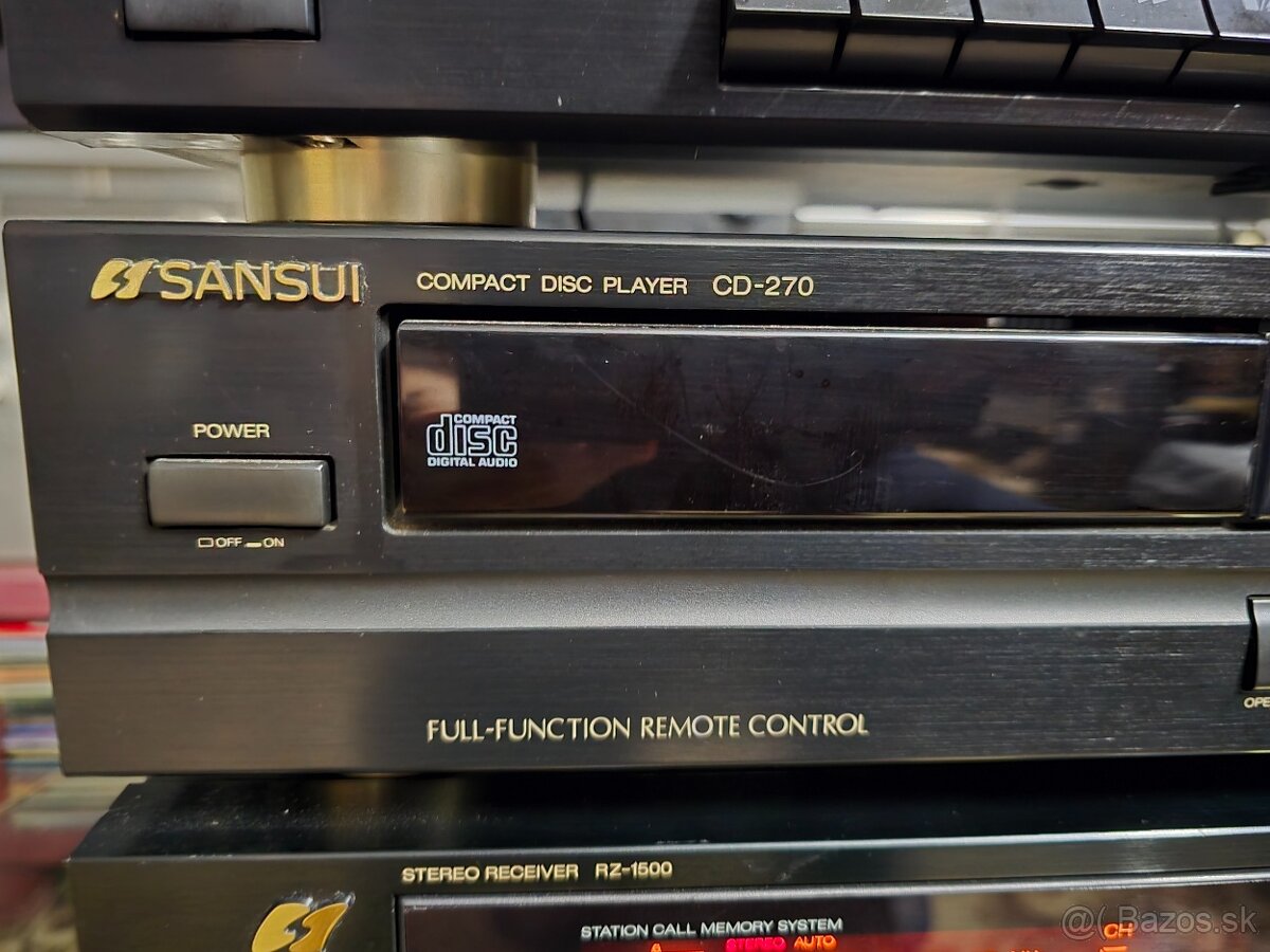 SANSUI RZ-1500 +CD-270 +dvojkazetový deck D-X119W - 3