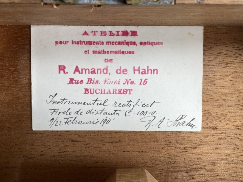 Starožitný nivelačný prístroj s kompasom 1911 Kapp and sohne - 3