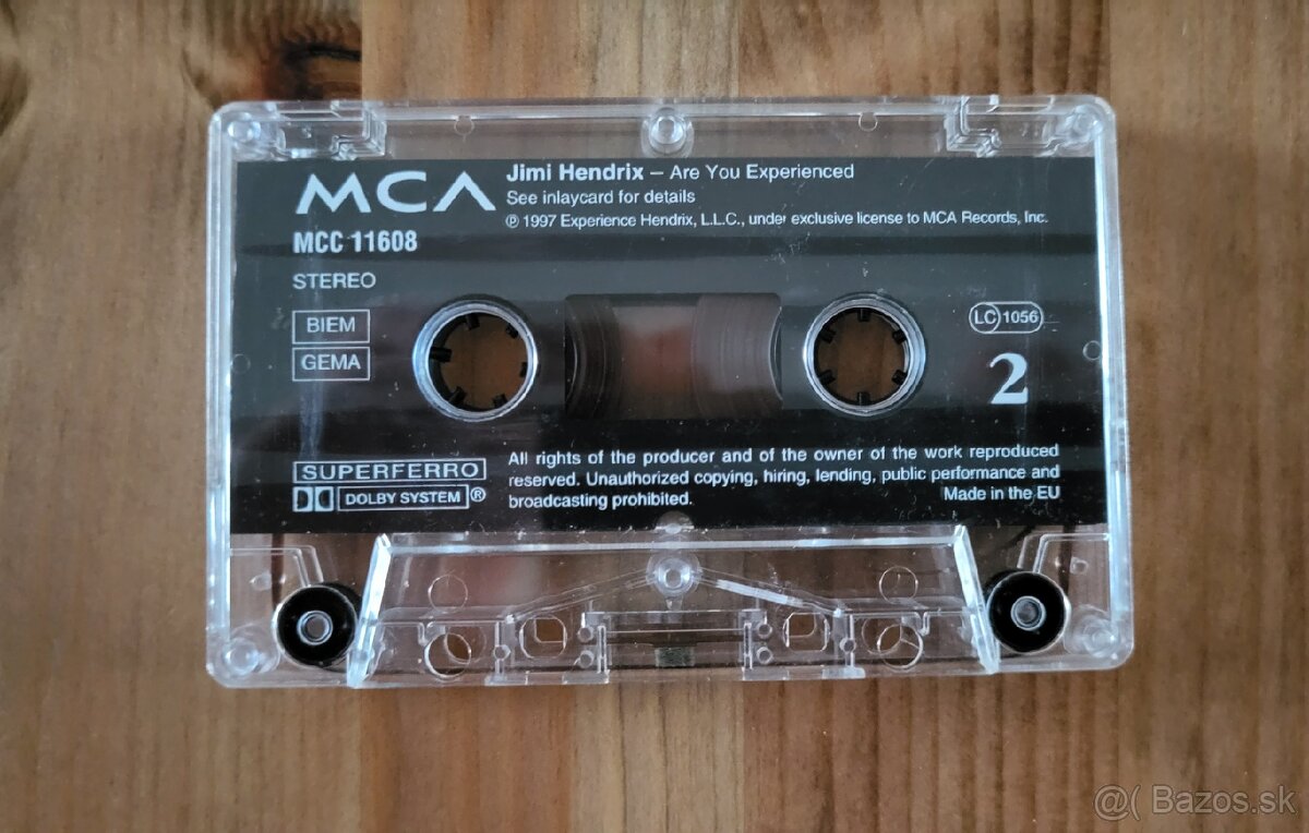 Originál Jimi Hendrix Kazeta - Are You Experienced - 3