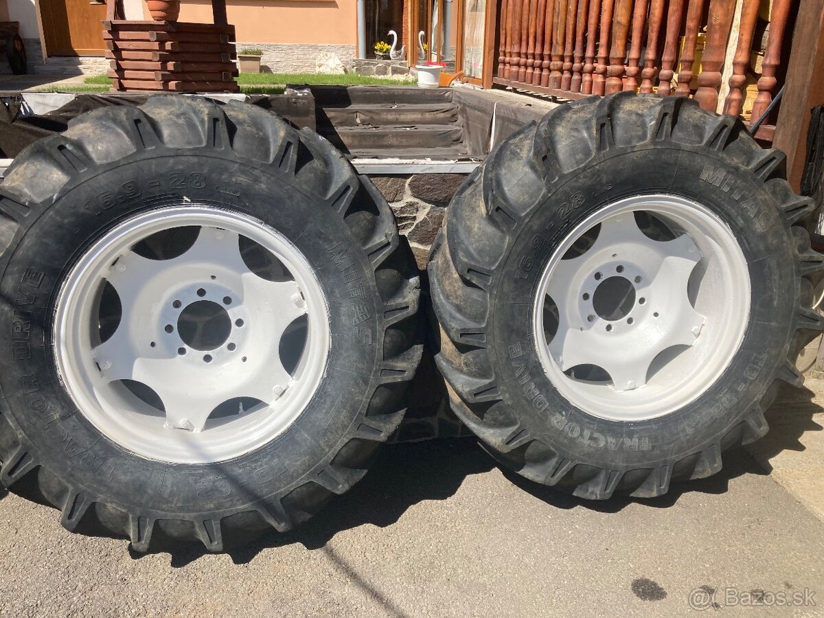 Kompletné kolesá 16,9/28 10 plátnové - 3