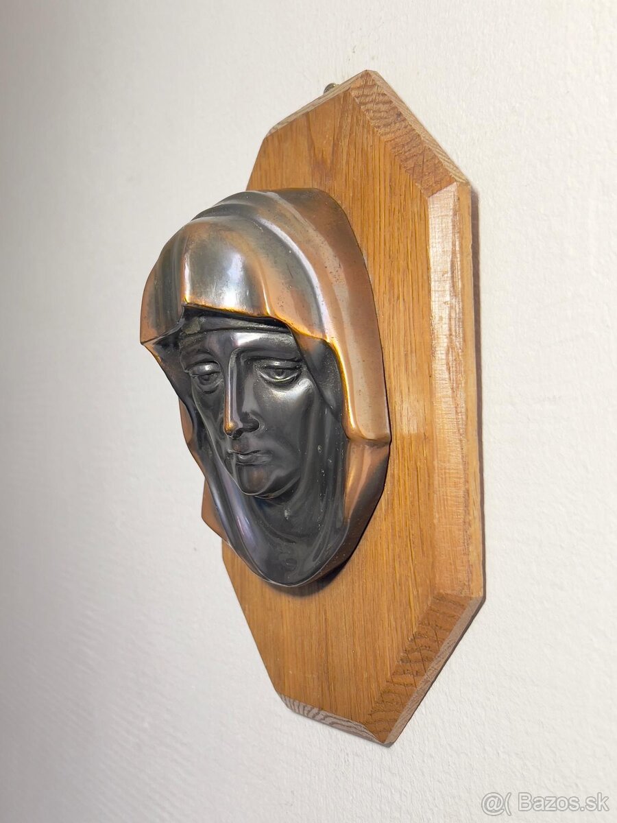 Medené sväté sošky na podstavci - 3