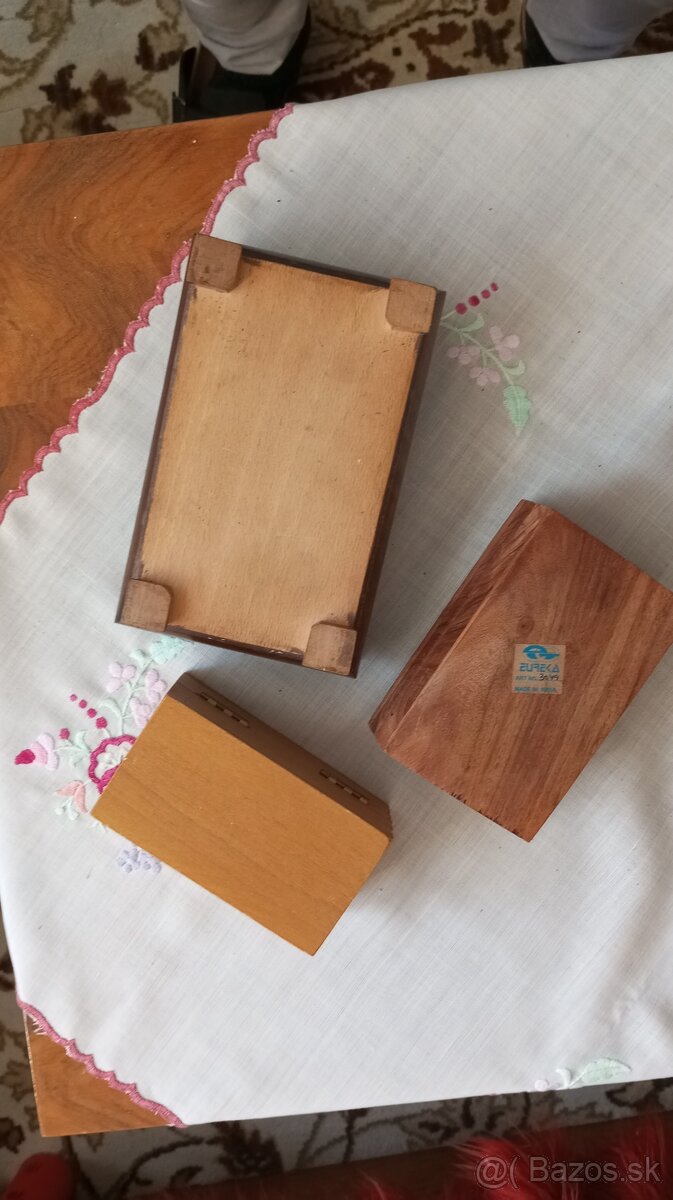 Zberateľské drevedne krabičky. Kód - 3