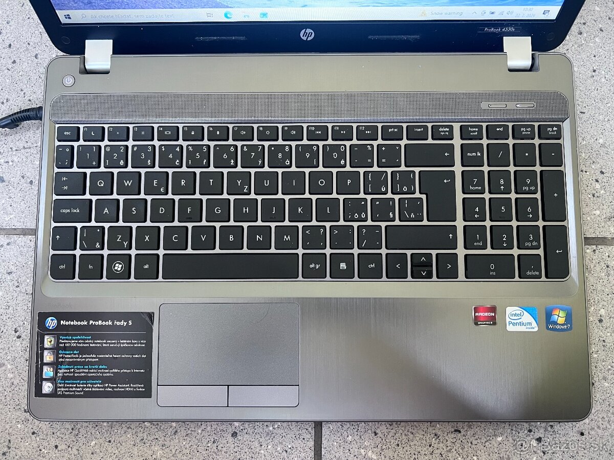 HP ProBook 4530s / intel B950 / 8GB RAM / 500GB HDD / 15.6" - 3