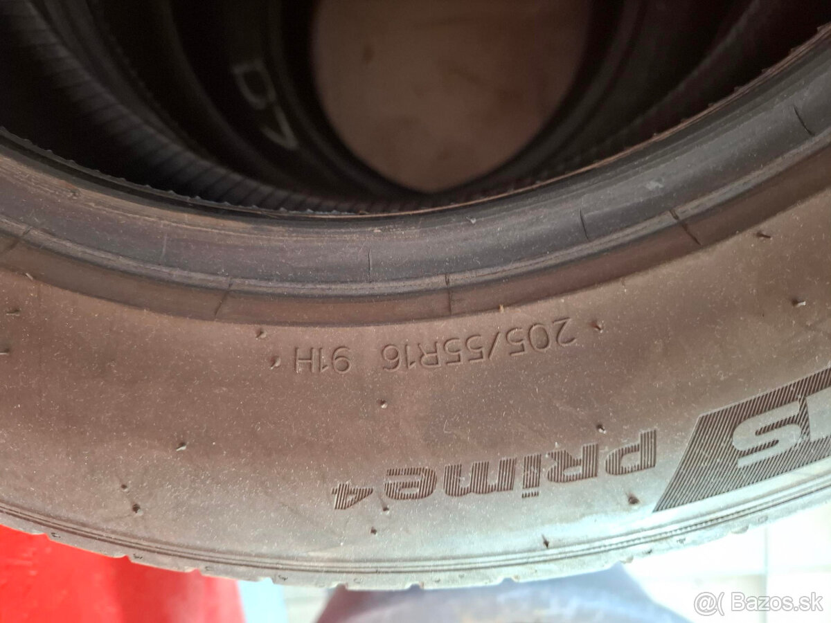 205/55 R16 Hankook letné dot 51/22 cca 4,5mm - 3