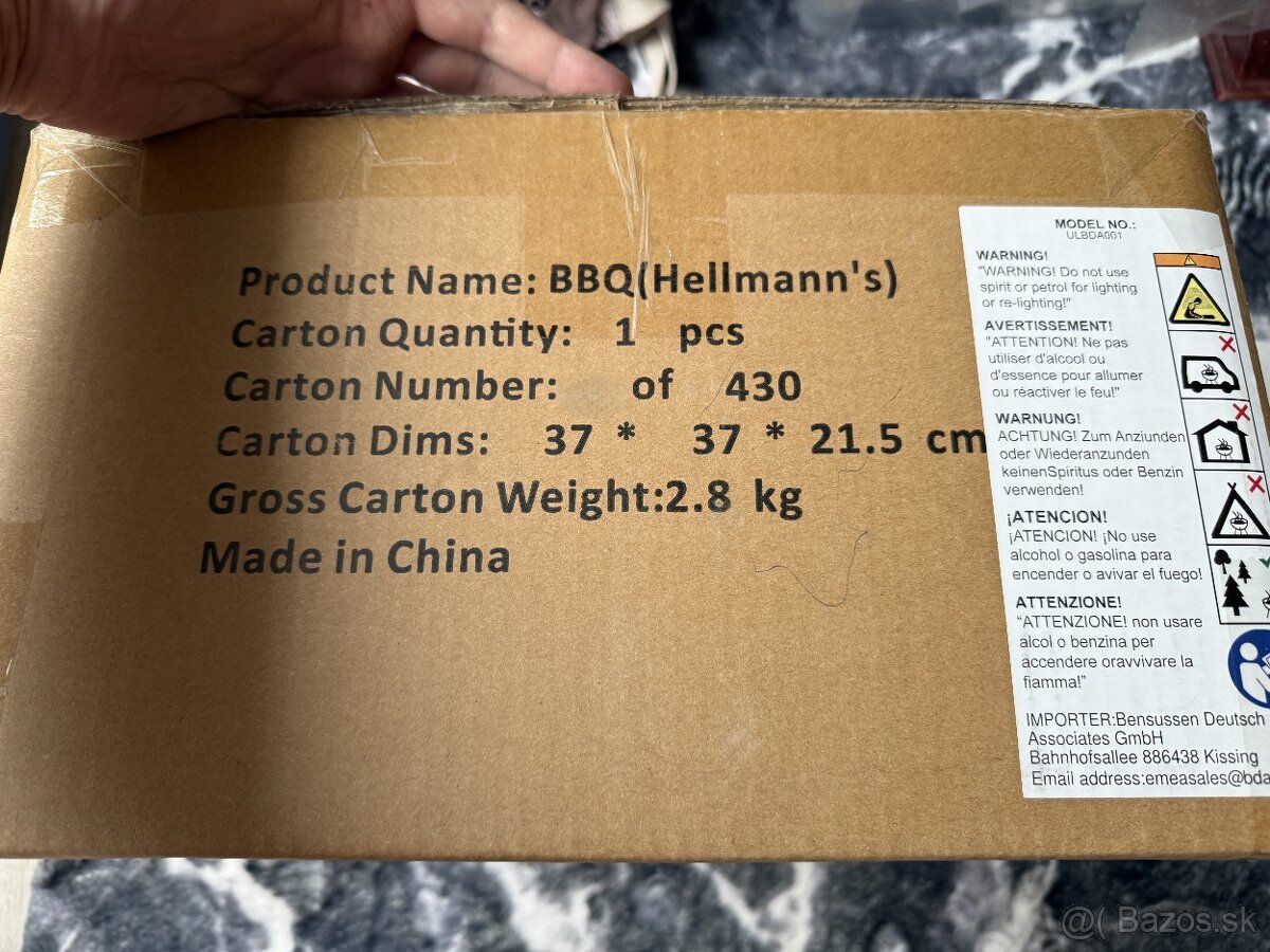 Prenosny gril Hellmanns - 3