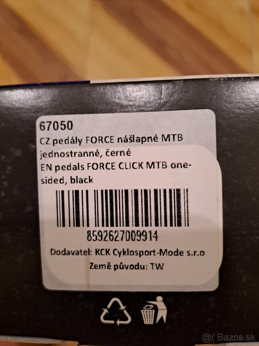 Pedály nášlapné jednostranné Force Nové - 3