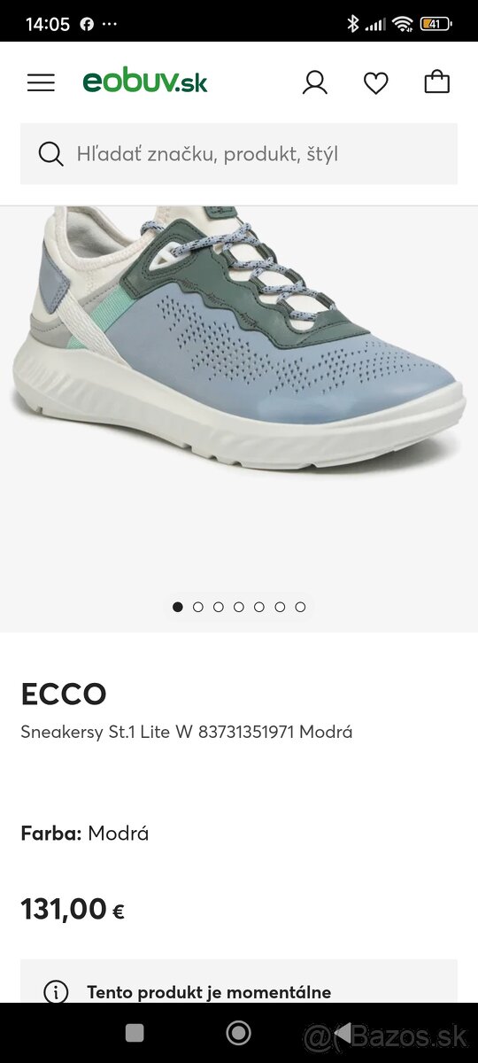 Super dámske kožené tenisky ECCO v-eľ. 40 - 3