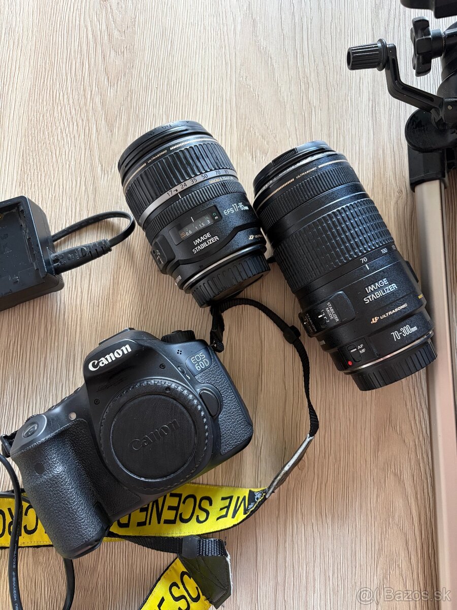 Canon EOS 60D + 2 objektívy + statív | 450 € - 3