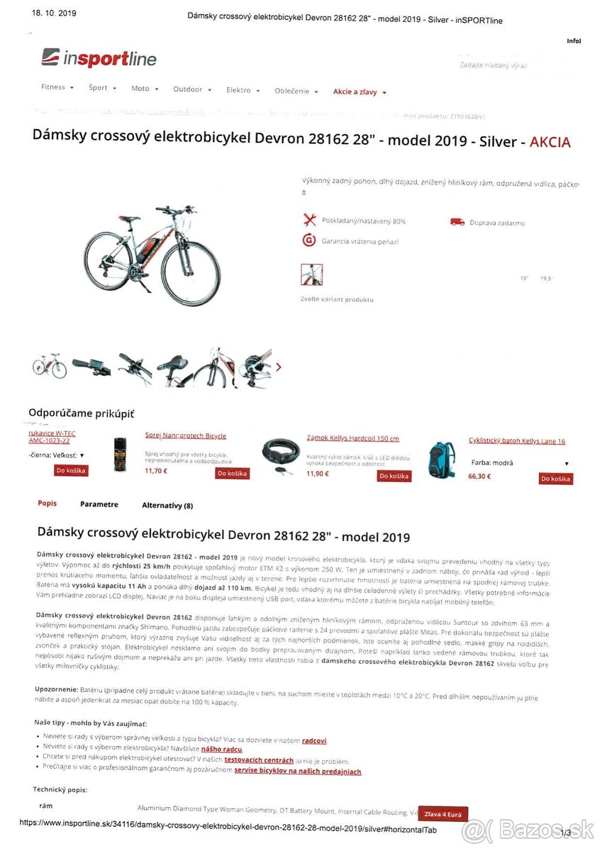 Predám crossový e-bike Devron, model 2019 - 3