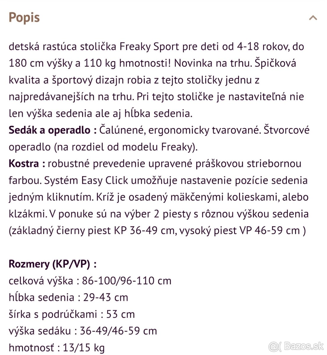 MAYER Detská rastúca stolička FREAKY SPORT - 3
