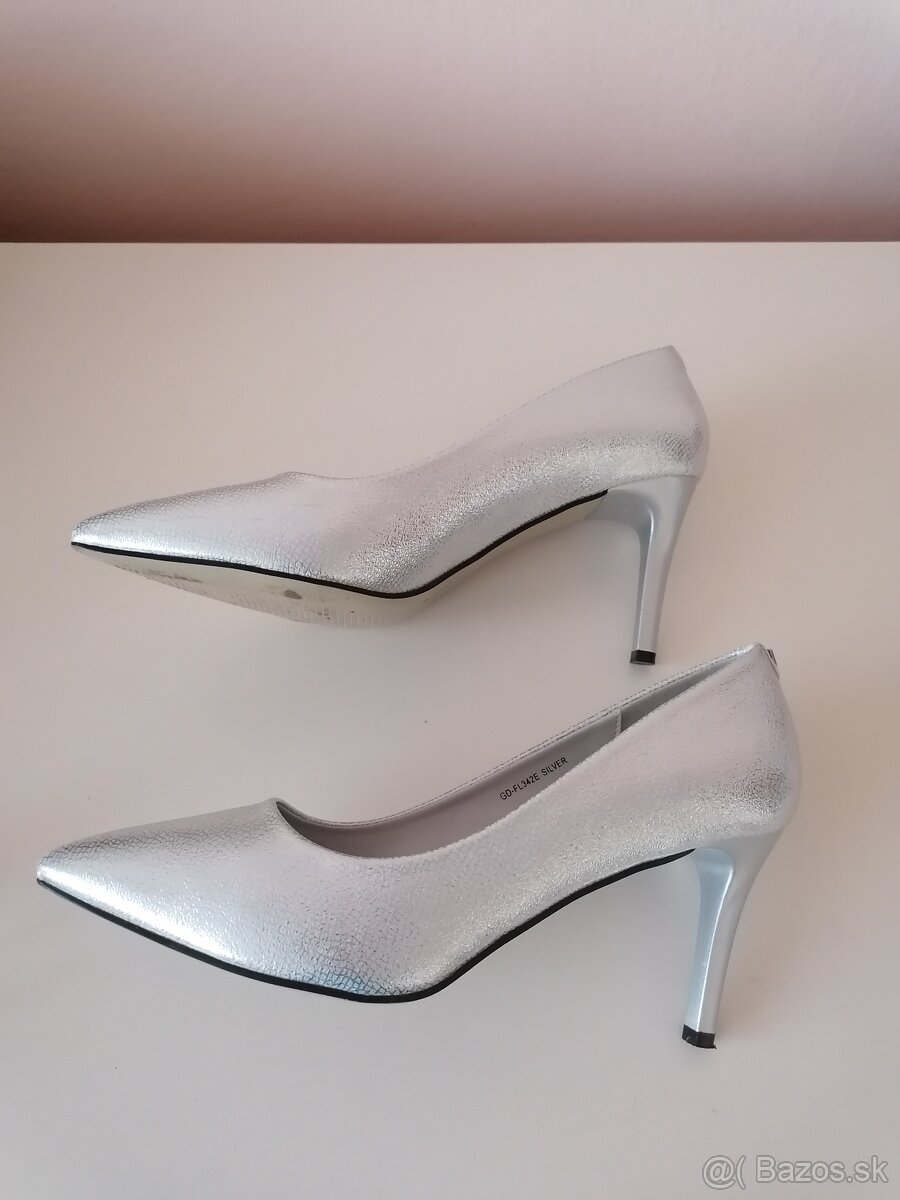 Strieborné lodičky 38 - 3