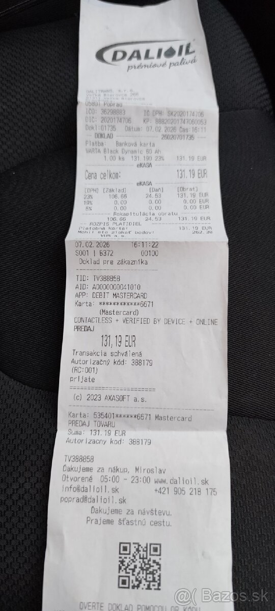 Autobatéria Varta - 3