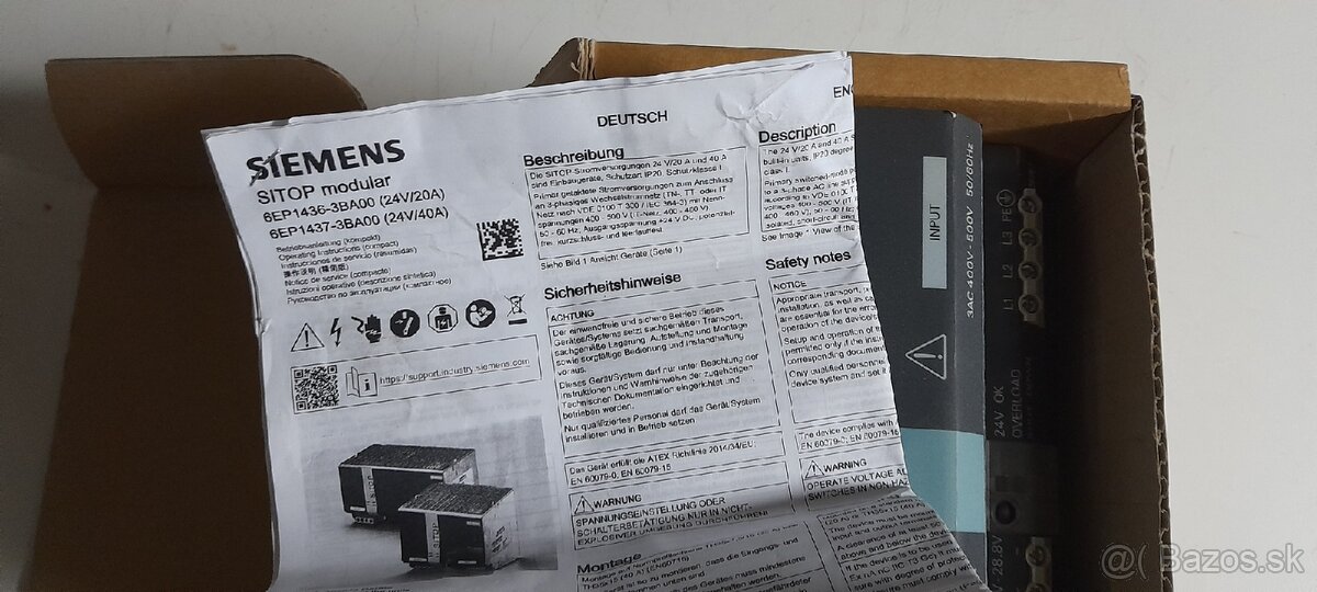 Siemens zdroj 24V 20A - 3