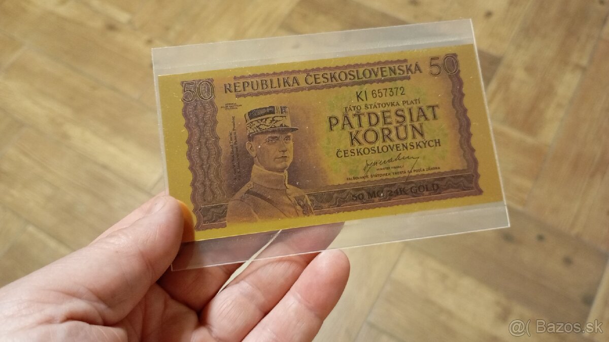 zlaté československé bankovky - 3
