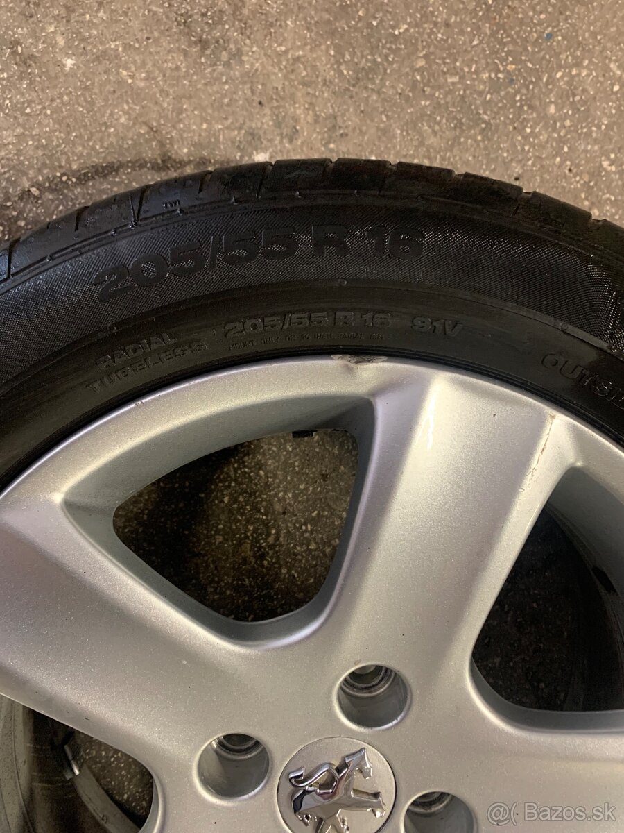 Predám elektróny Peugeot r 16ky,4x108 - 3