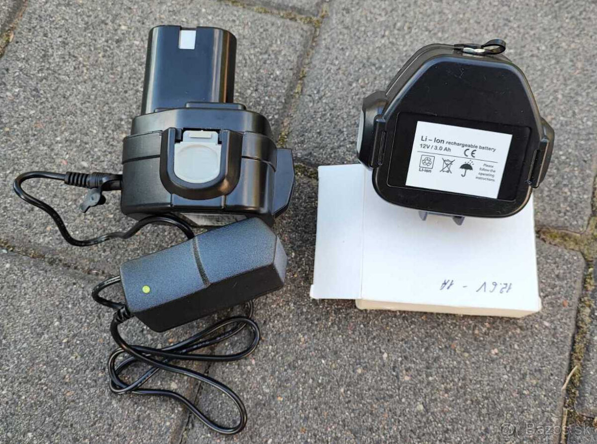 Li-Ion akumulátor 12V (3Ah) s nabíjačkou pre náradie Makita - 3