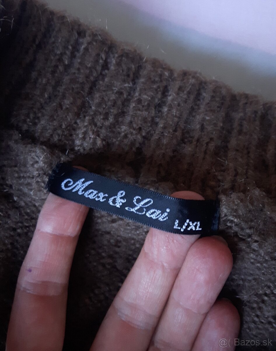 Mohérovo - vlnený teplý sveter - 3