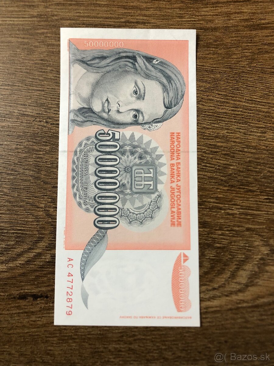 Bankovky JUHOSLAVIA 4 - 3