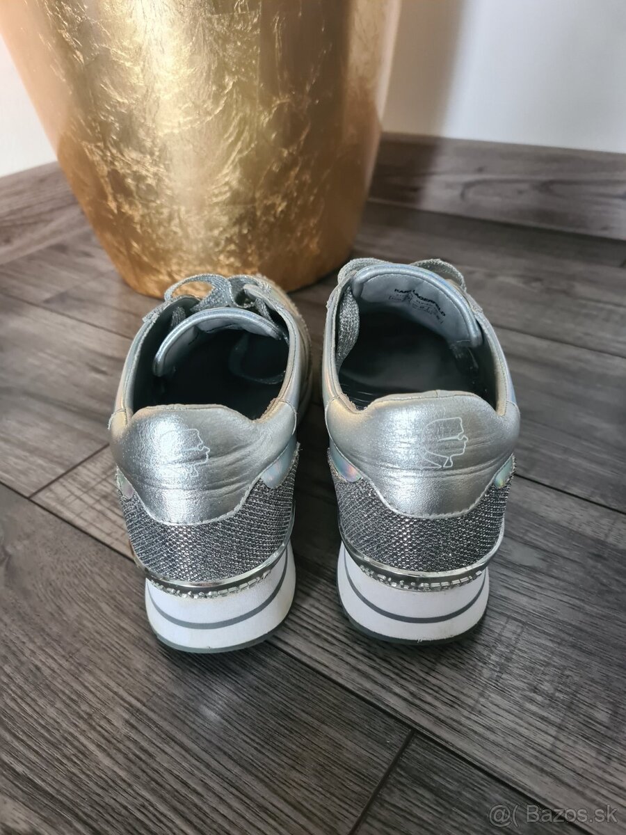 Metalické sneakersy Karl Lagerfeld - 3