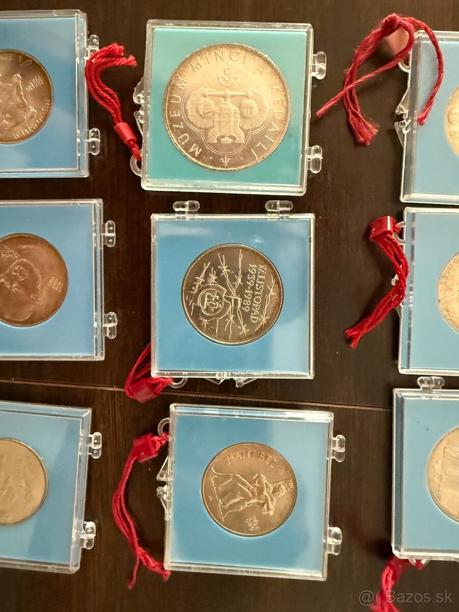 strieborne mince prof - 3