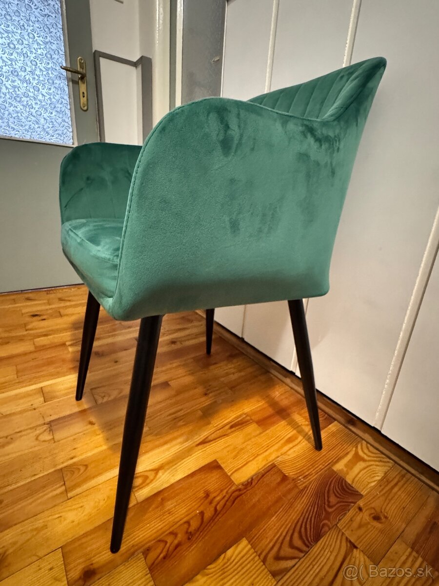 Jedálenské stoličky zelené - 3