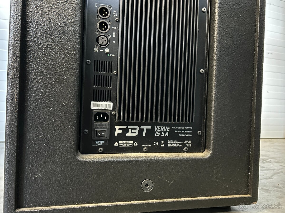 Predam SUB-bas FBT VERVE 15SA - 3