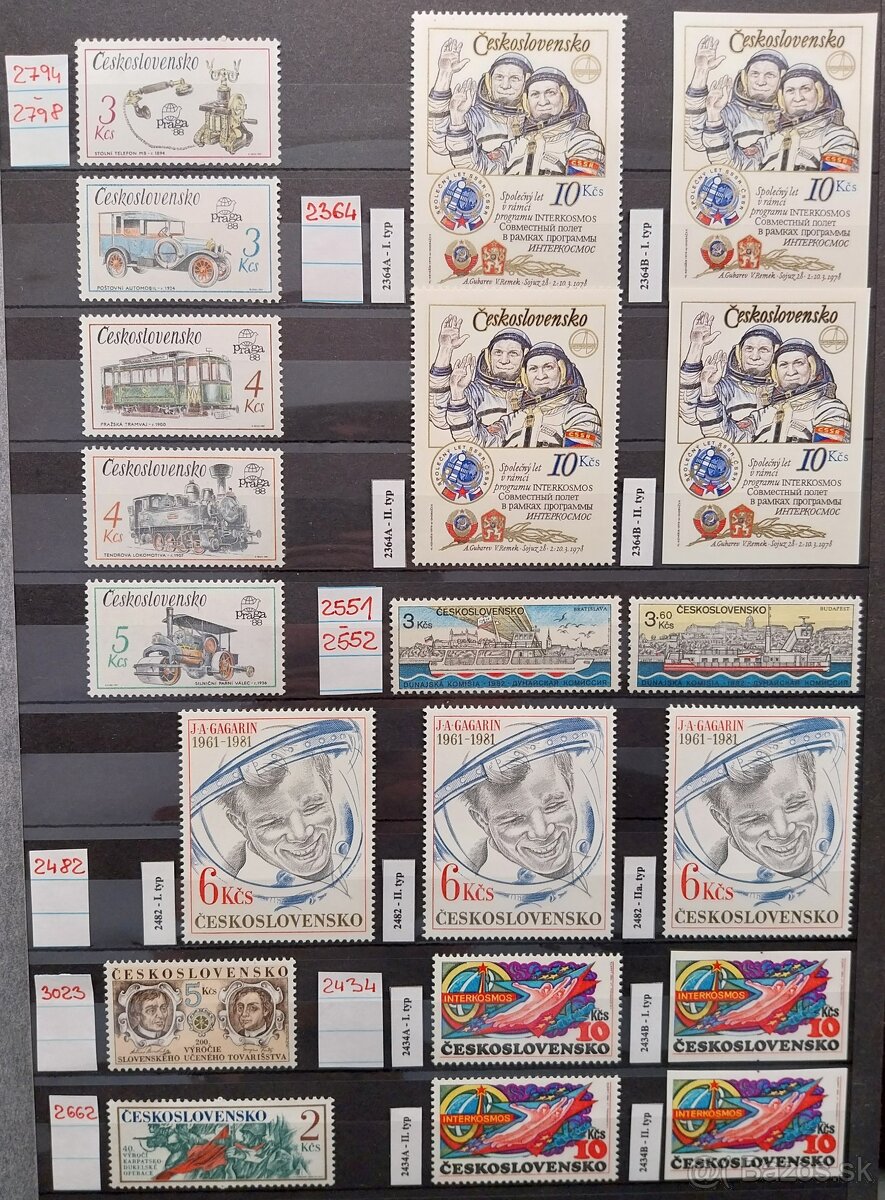 Známky ČESKOSLOVENSKO – 1 - 3