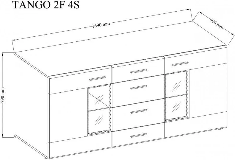 Komoda + tv stolík - 3