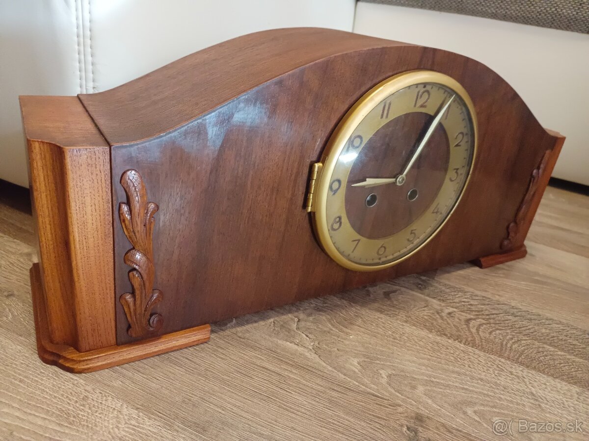 Starožitný krbové stolní hodiny Německo - 3