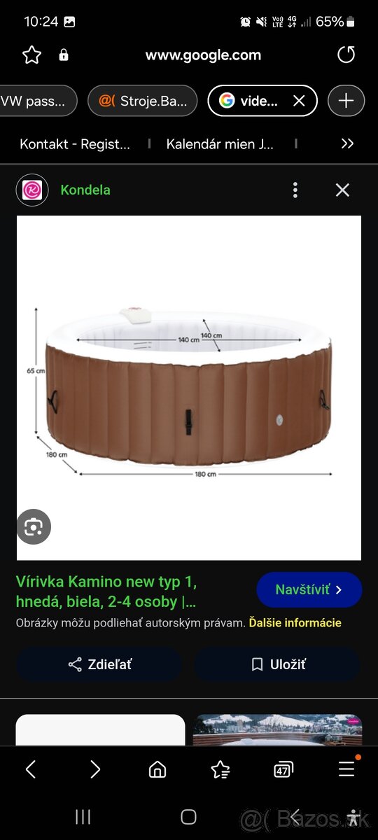 Predám nafukovaciu vírivku kamino - 3