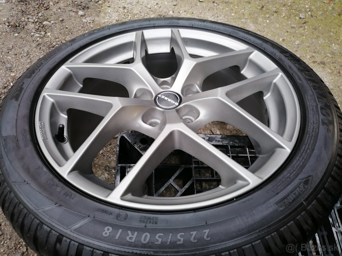 Alu sada=5x114,3=BORBET=s pneu i bez=225/50 R18 - 3