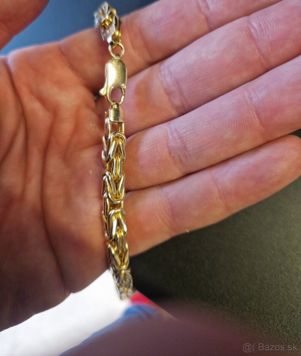 Zlatý řetízek královská vazba - jako nový - 52,2g - vyměním. - 3