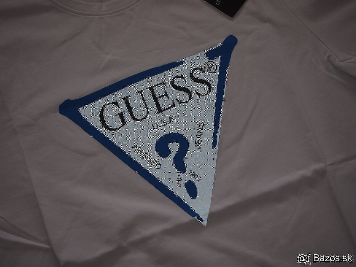 Guess pánske tričko biele - 3