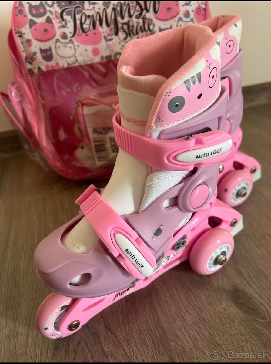 Detské kolieskové korčule Temp+ výbava - 3