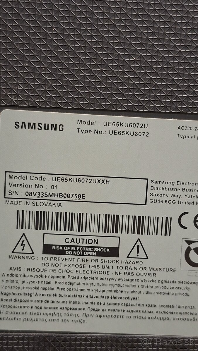 samsung ue65ku6072u - 3