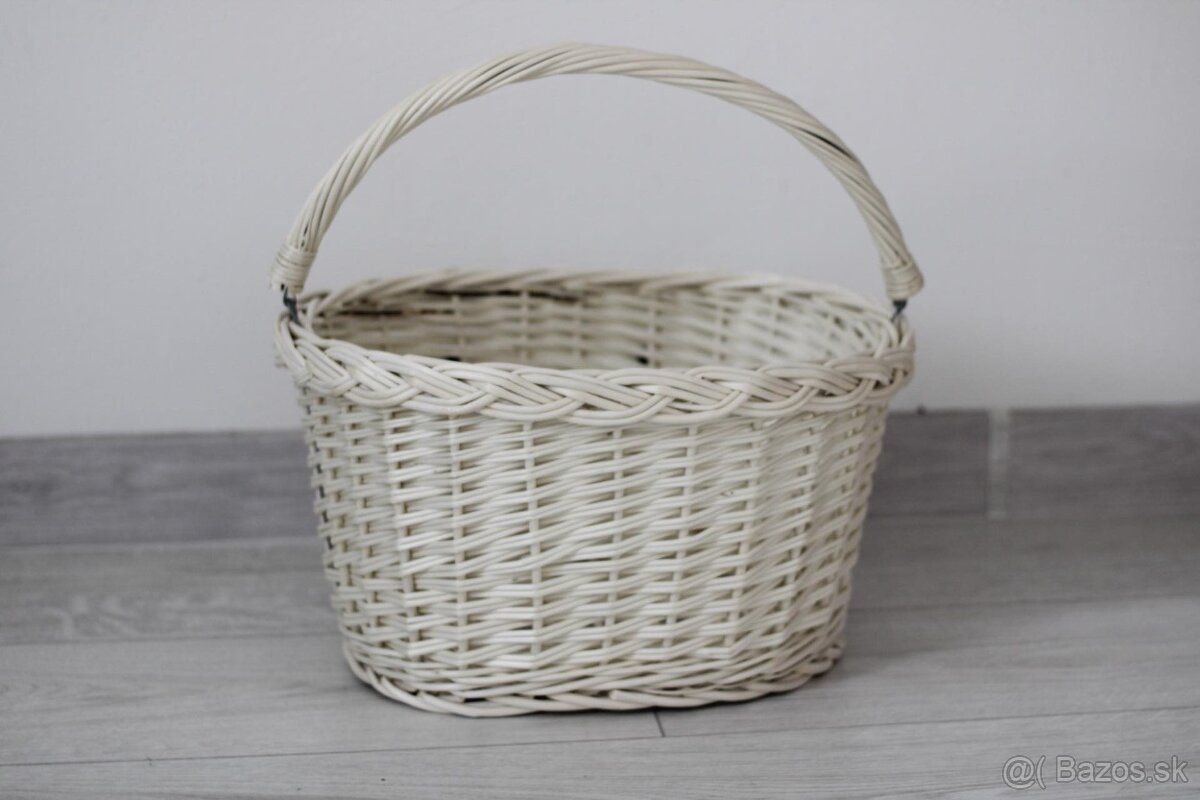 Prútený košík na bicykel - 3