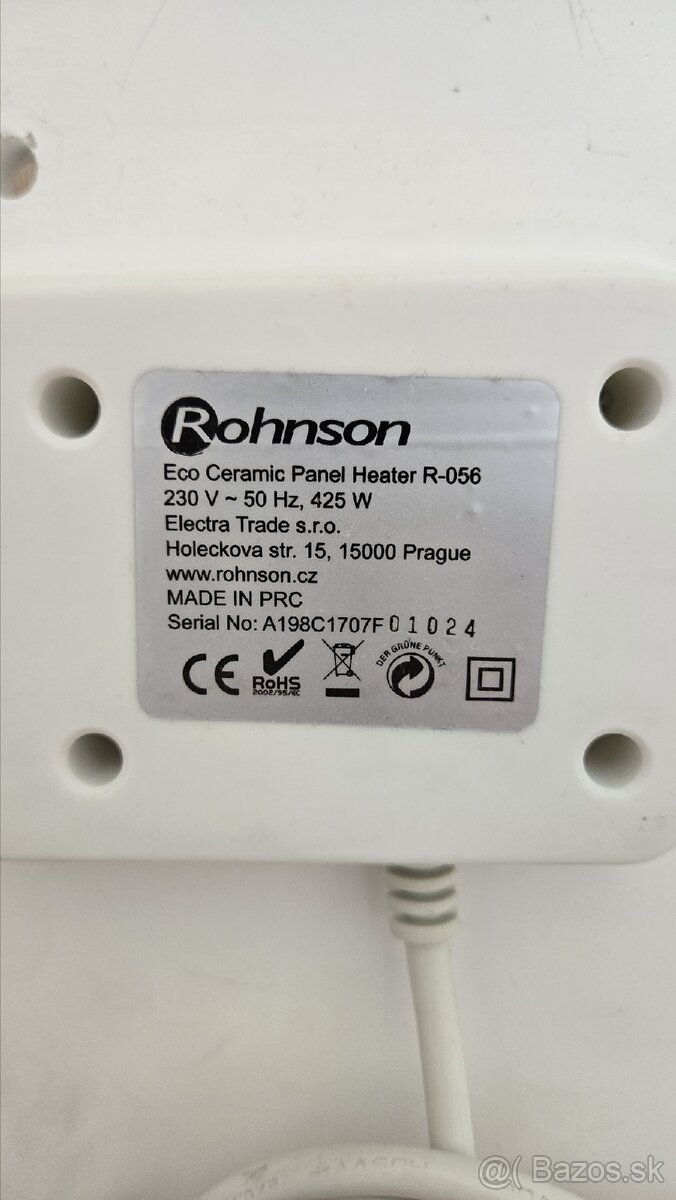 Rohnson Eco Ceramic Panel Heater R-056 - 3