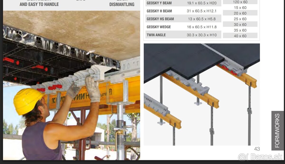 Plastove nosniky Geoplast - 3